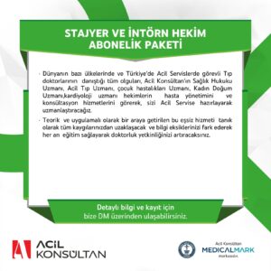 Stajyer ve İntörn Hekim Paketi