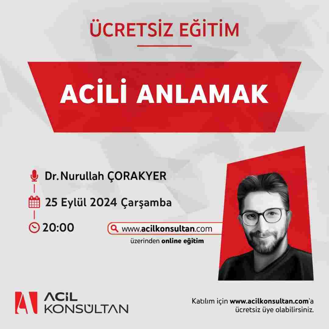 Acil Konsültan - Sağlık hukuku ve tıp eğitiminde güvenilir danışmanlık ve eğitim hizmetleri sunan uzman ekip.